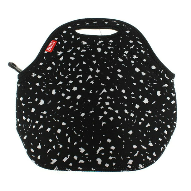 BUILT Neoprene Spicy Relish Lunch Tote Gourmet Bag 2 Colors Black Polkadots New 